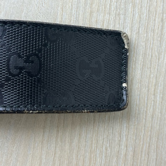 Gucci Men’s Belt Size 85 - 34 GG Supreme & Interlocking G Logo Black - Picture 8 of 17